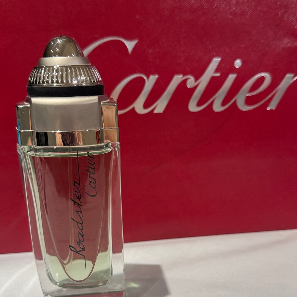 Cartier Roadster Eau de Parfum — Clear Glass with Silver Accents